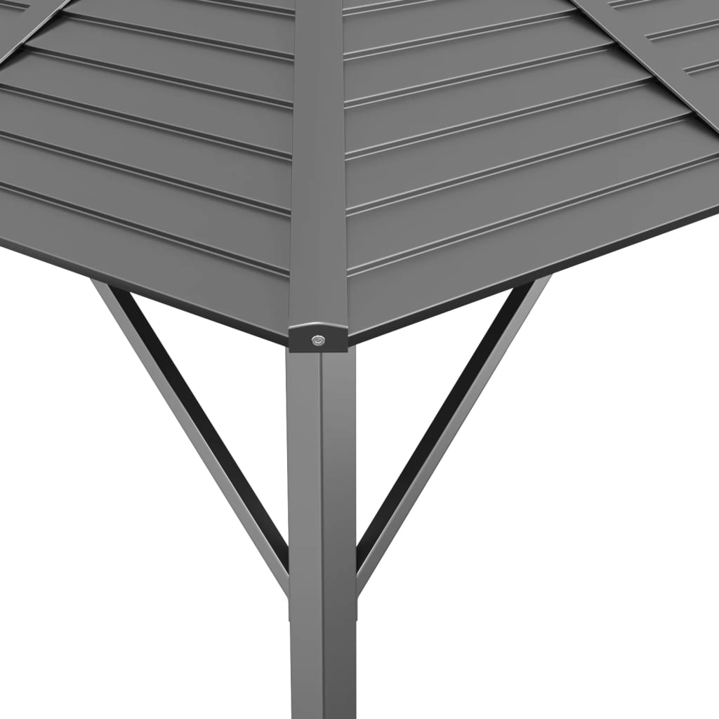 vidaXL Gazebo | Anthracite - 3 x 3 m