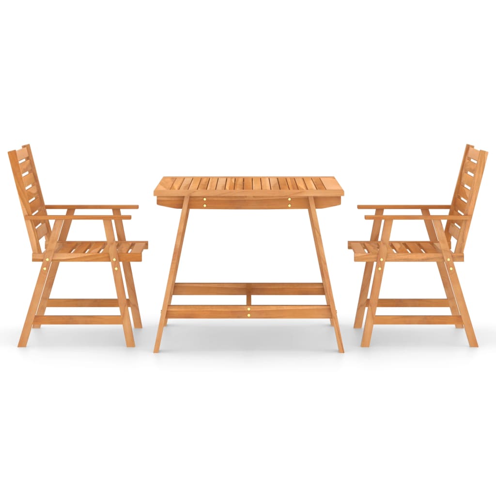 vidaXL Outdoor Dining Set | Warm acacia wood tone - Brown