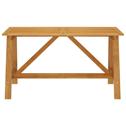 vidaXL Outdoor Dining Set | Rich Wood Brown | Solid Acacia Wood | Medium