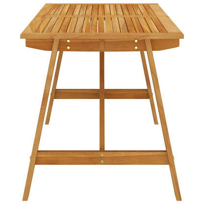 vidaXL Outdoor Dining Set | Solid Acacia wood | Medium | Seats Many - Brown