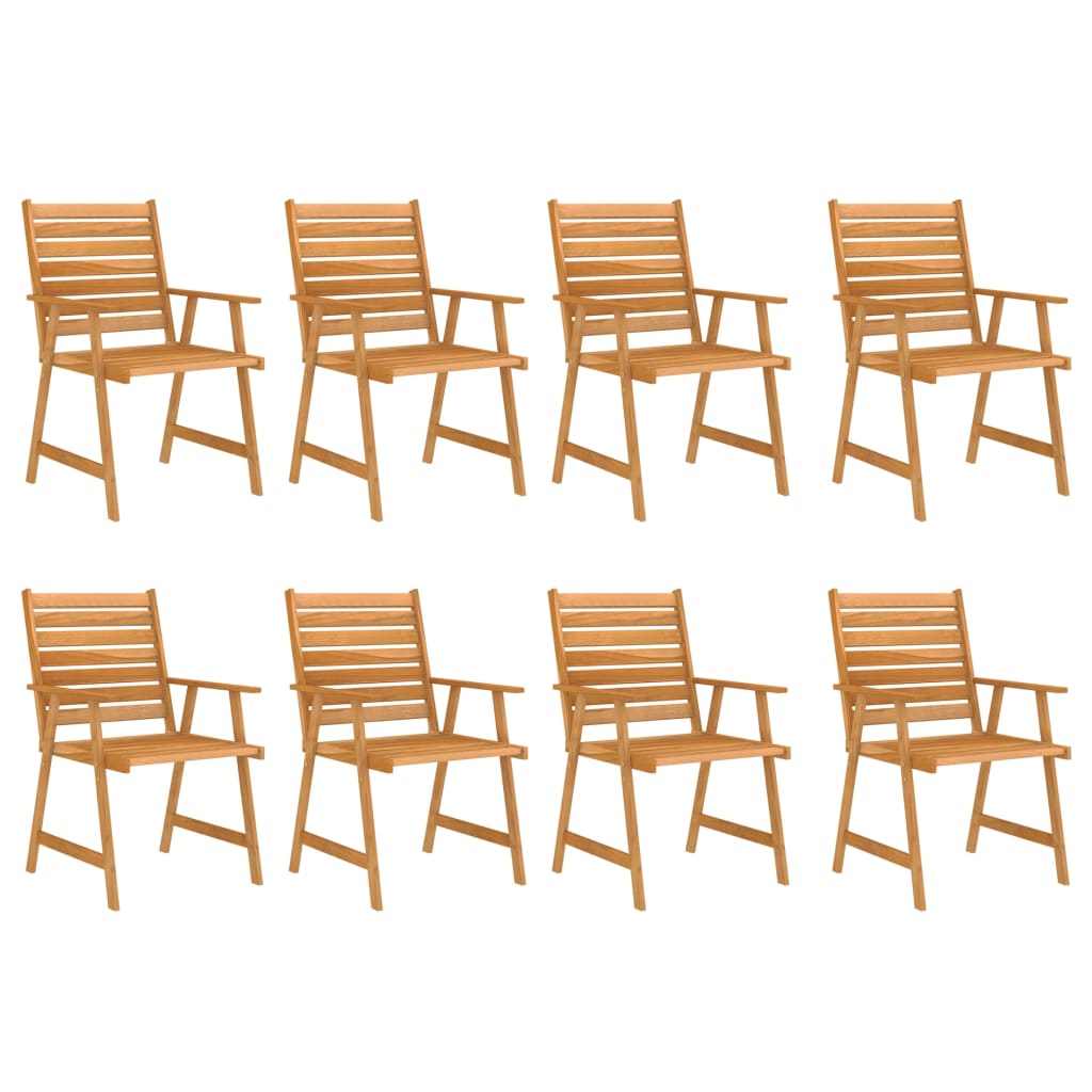 vidaXL Outdoor Dining Set | Rich Warm Colour | Solid Acacia Wood | Large - Brown