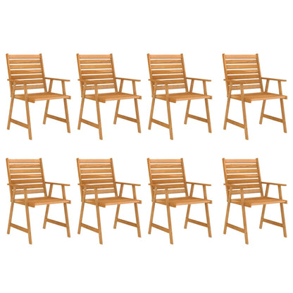 vidaXL Outdoor Dining Set | Rich Warm Colour | Solid Acacia Wood | Large - Brown