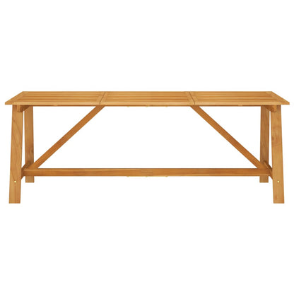 vidaXL Outdoor Dining Set | Rich Warm Colour | Solid Acacia Wood | Large - Brown