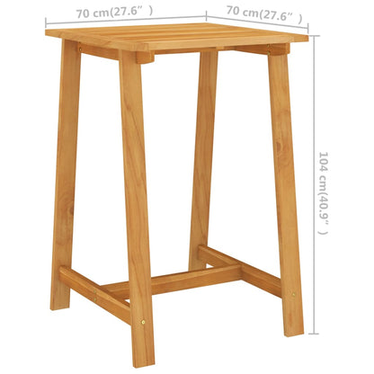 vidaXL Outdoor Bar Set | Natural Acacia | Solid Acacia wood | Medium | Strong - Brown
