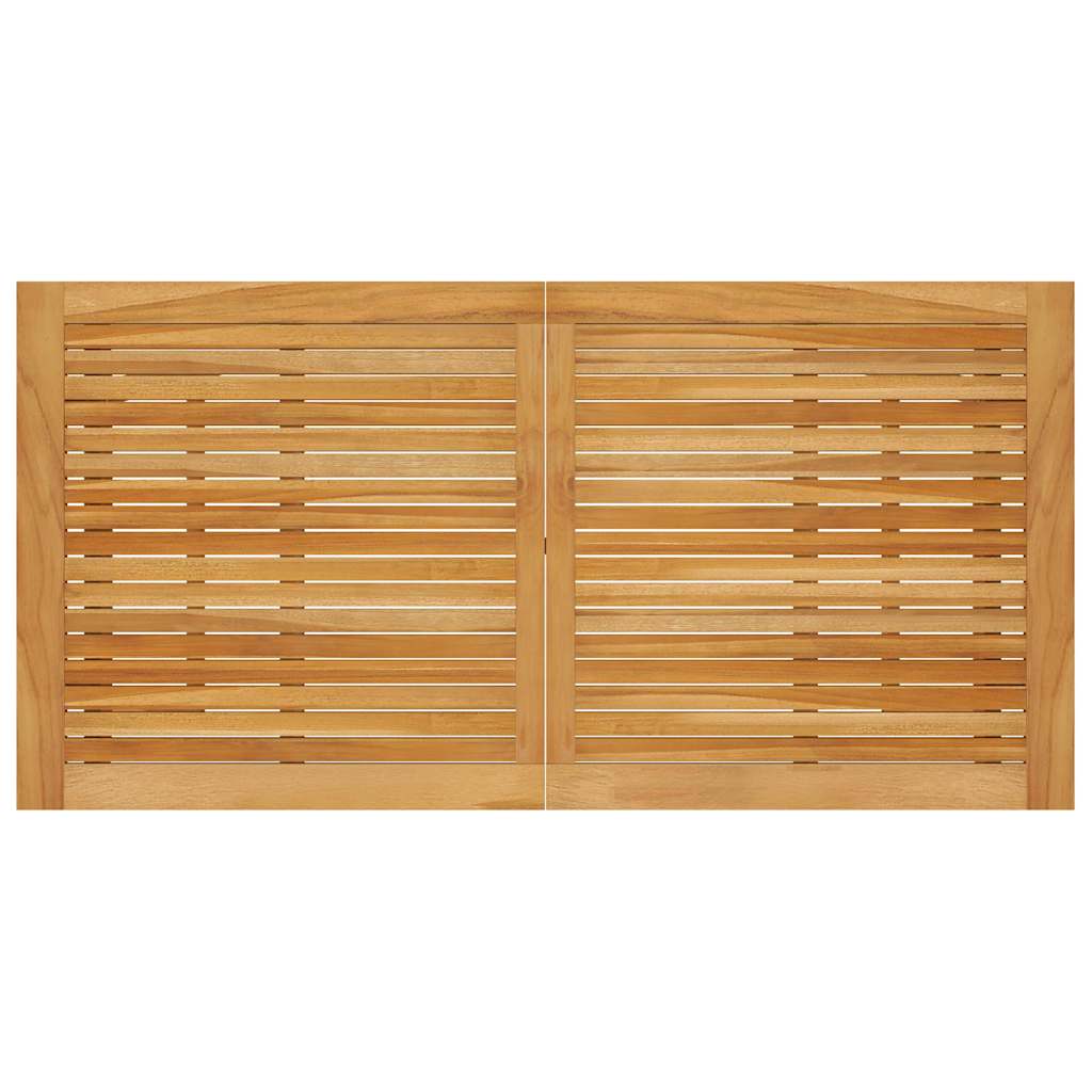 vidaXL Outdoor Bar Set | Natural wood | Solid acacia wood | Medium | Footrest - Brown