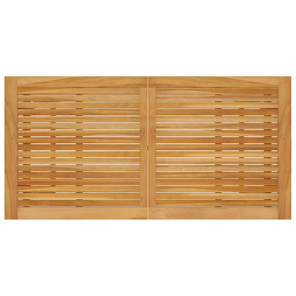 vidaXL Outdoor Bar Set | Natural wood | Solid acacia wood | Medium | Footrest - Brown