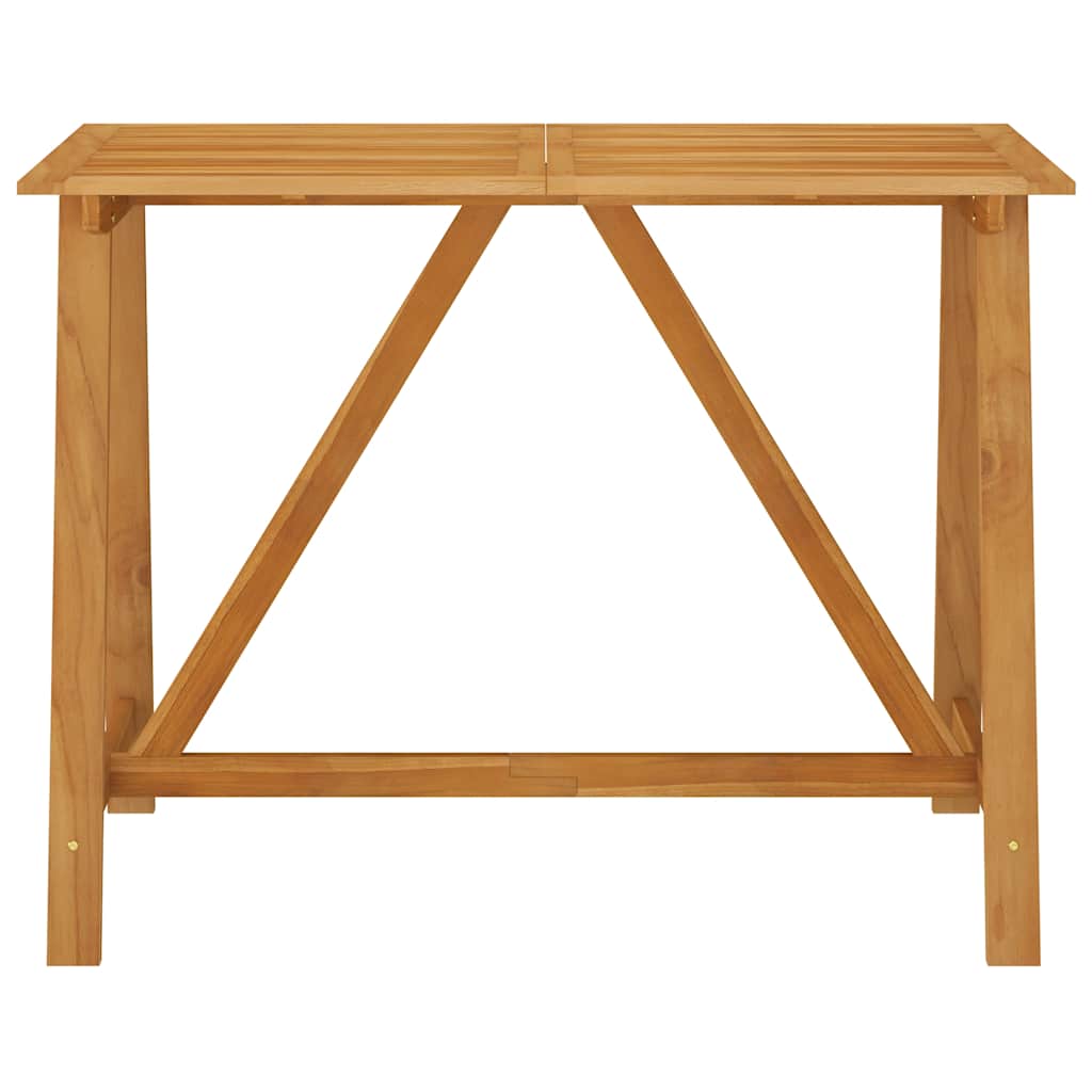 vidaXL Outdoor Bar Set | Natural wood | Solid acacia wood | Medium | Footrest - Brown