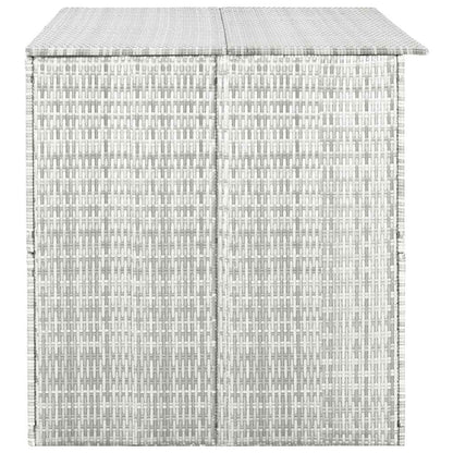vidaXL Garden Storage Box Light Grey 150x100x100 cm Poly Rattan