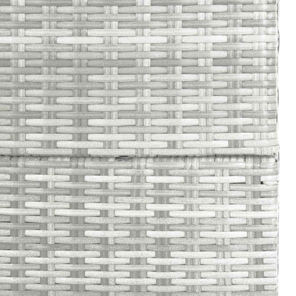 vidaXL Garden Storage Box Light Grey 150x100x100 cm Poly Rattan