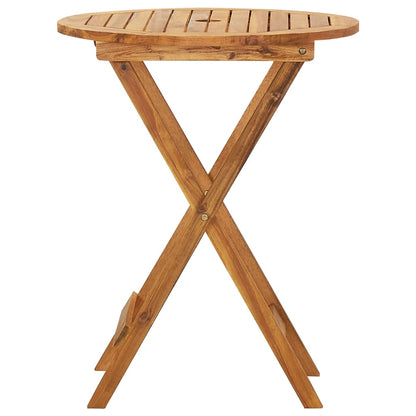 vidaXL Garden Dining Set | Natural wood | Solid acacia wood | Compact - Brown - 60 cm