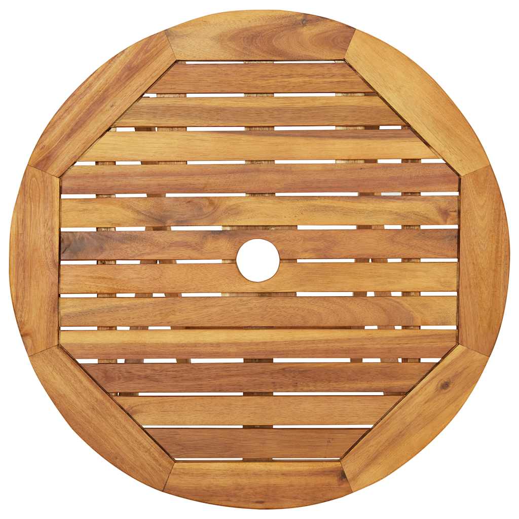 vidaXL Garden Dining Set | Natural wood | Solid acacia wood | Compact - Brown - 60 cm