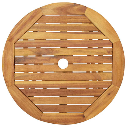 vidaXL Garden Dining Set | Natural wood | Solid acacia wood | Compact - Brown - 60 cm