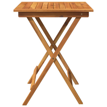 vidaXL Garden Dining Set | Foldable | Square | Rustic - Brown - 60 cm