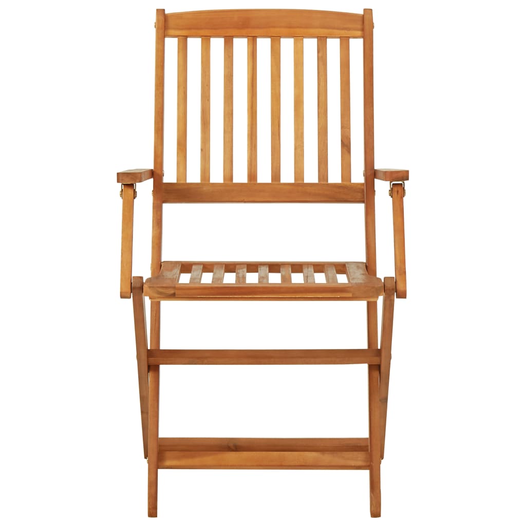 vidaXL Garden Dining Set | Foldable | Square | Rustic - Brown - 60 cm