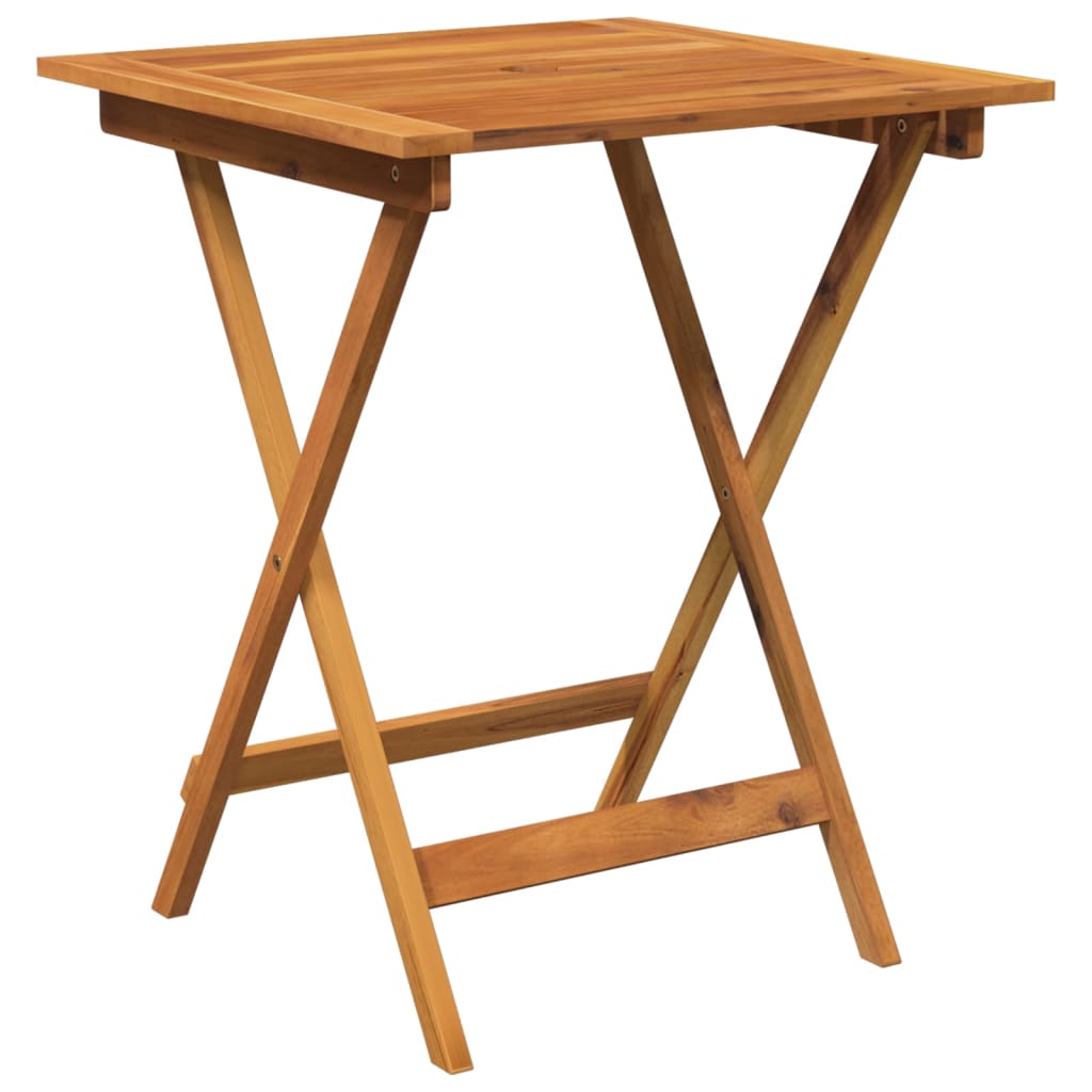 vidaXL Garden Dining Set | Natural wood | Solid Acacia wood | Compact - Brown - 60 cm - 15472