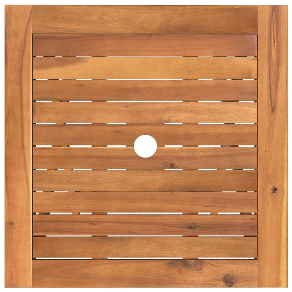 vidaXL Garden Dining Set | Natural wood | Solid Acacia wood | Compact - Brown - 60 cm - 15472