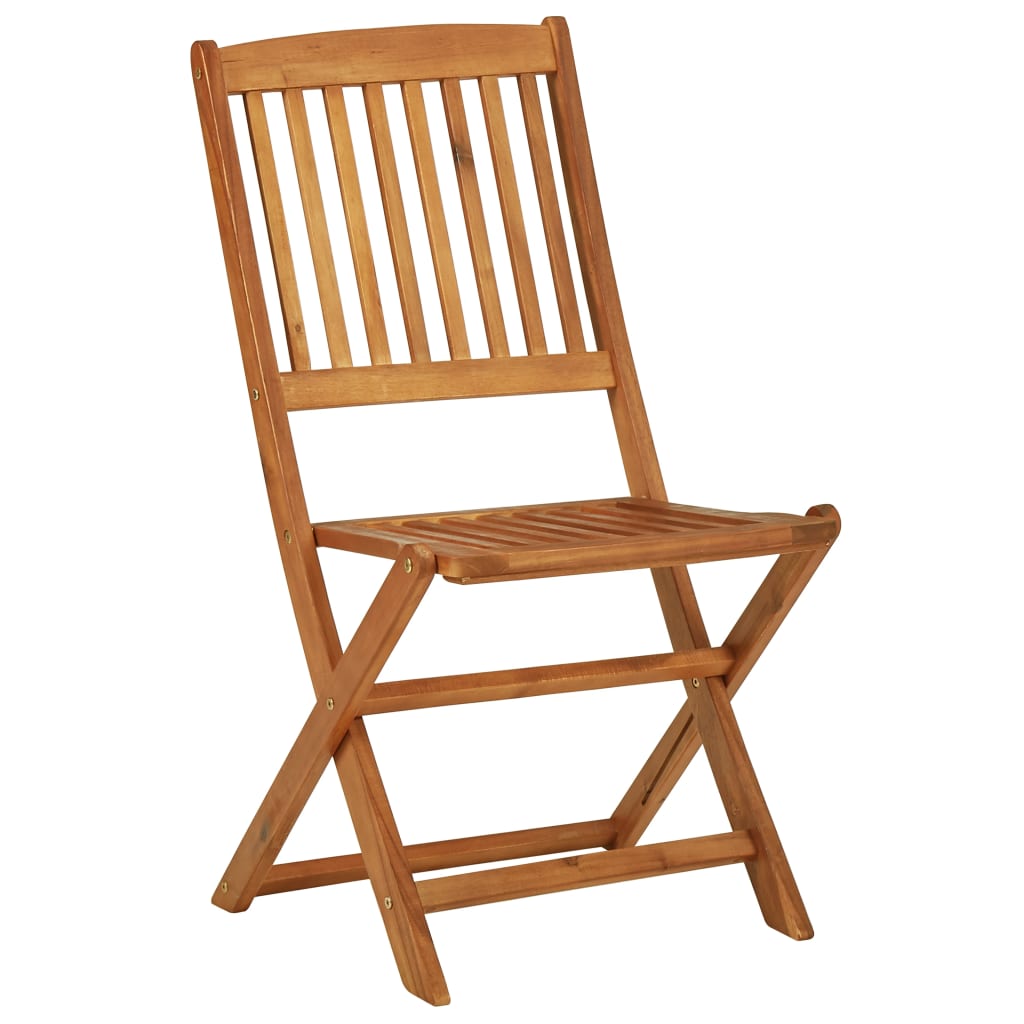 vidaXL Garden Dining Set | Natural wood | Solid Acacia wood | Compact - Brown - 60 cm - 15472