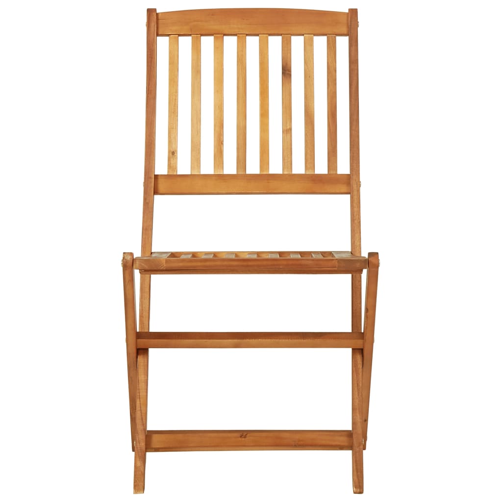 vidaXL Garden Dining Set | Natural wood | Solid Acacia wood | Compact - Brown - 60 cm - 15472