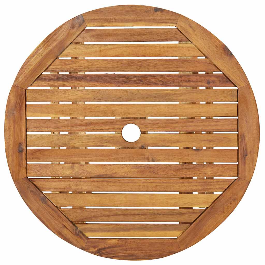 vidaXL Garden Dining Set | Natural Acacia | Solid Acacia wood | Small | Foldable - Brown - 70 cm