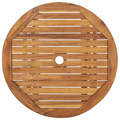 vidaXL Garden Dining Set | Natural Acacia | Solid Acacia wood | Small | Foldable - Brown - 70 cm