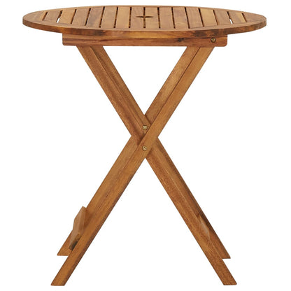 vidaXL Garden Dining Set | Brown | Solid acacia wood | Compact | Foldable - 70 cm