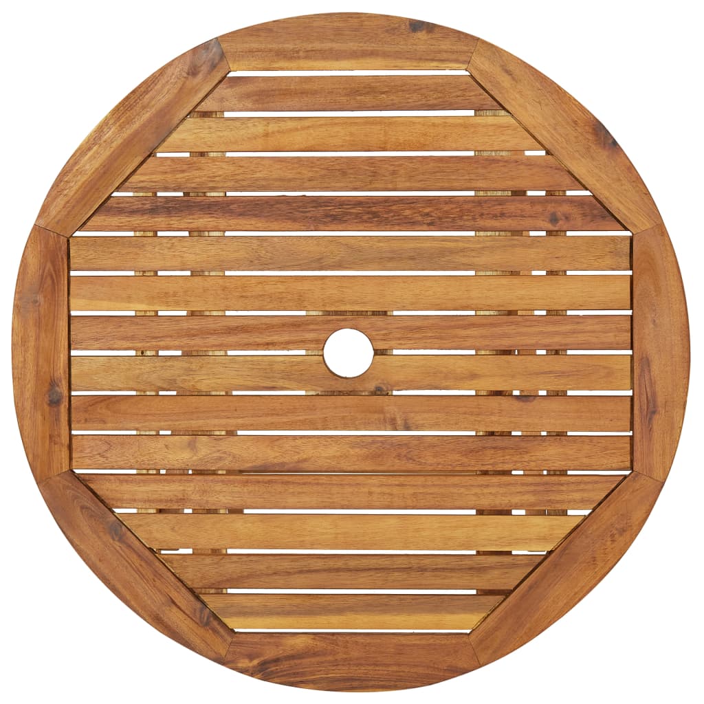 vidaXL Garden Dining Set | Brown | Solid acacia wood | Compact | Foldable - 70 cm