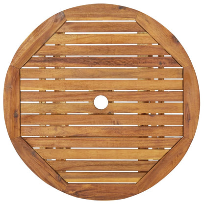 vidaXL Garden Dining Set | Brown | Solid acacia wood | Compact | Foldable - 70 cm