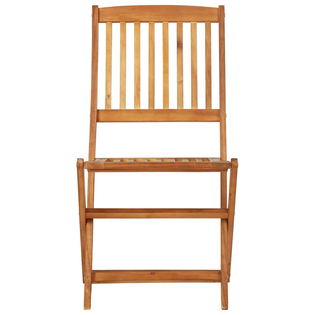 vidaXL Garden Dining Set | Brown | Solid acacia wood | Compact | Foldable - 70 cm
