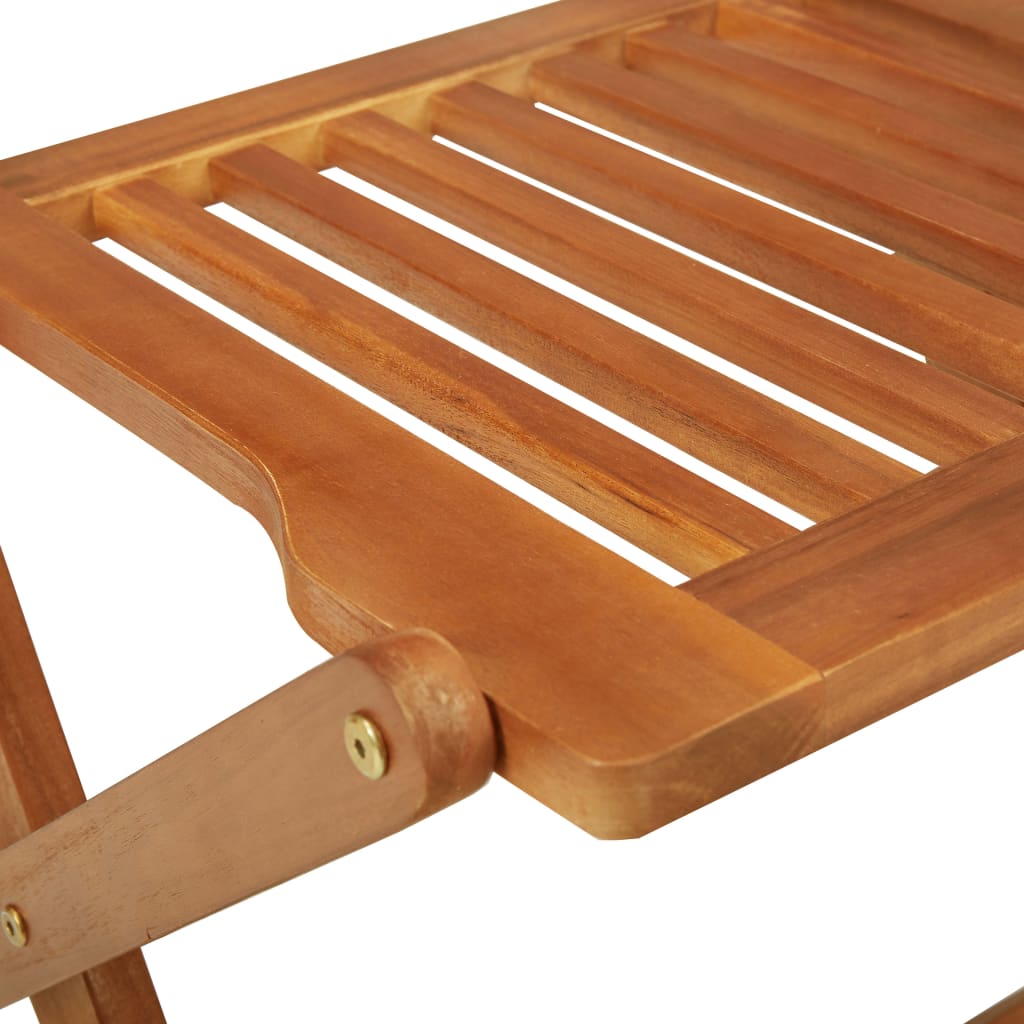 vidaXL Garden Dining Set | Brown | Solid acacia wood | Compact | Foldable - 70 cm