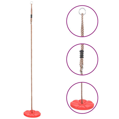 vidaXL Plate Swing 200 cm Red - 28 x 200 cm