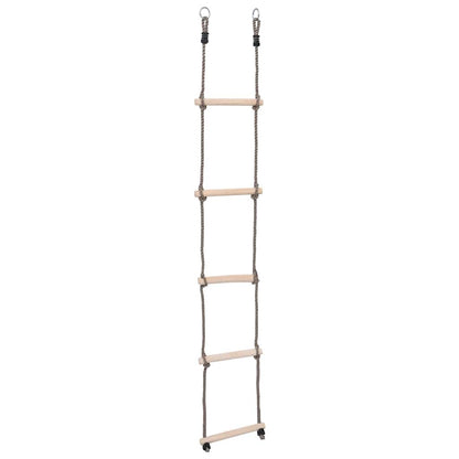 vidaXL 5-Step Ladder 210 cm Solid Pinewood - Brown