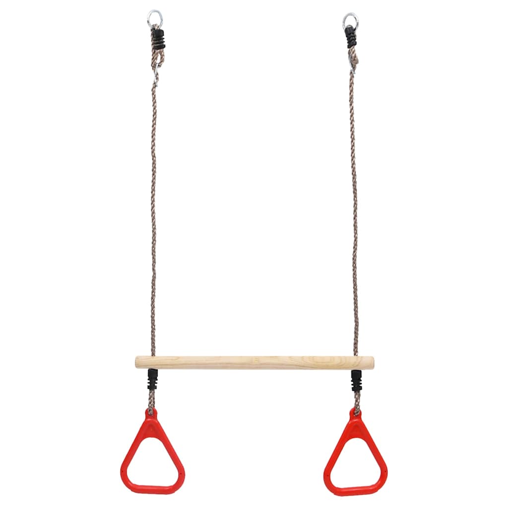 vidaXL Trapeze Swing Bar with Rings - Multicolour