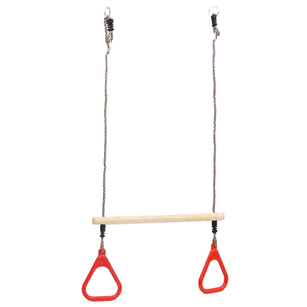 vidaXL Trapeze Swing Bar with Rings - Multicolour