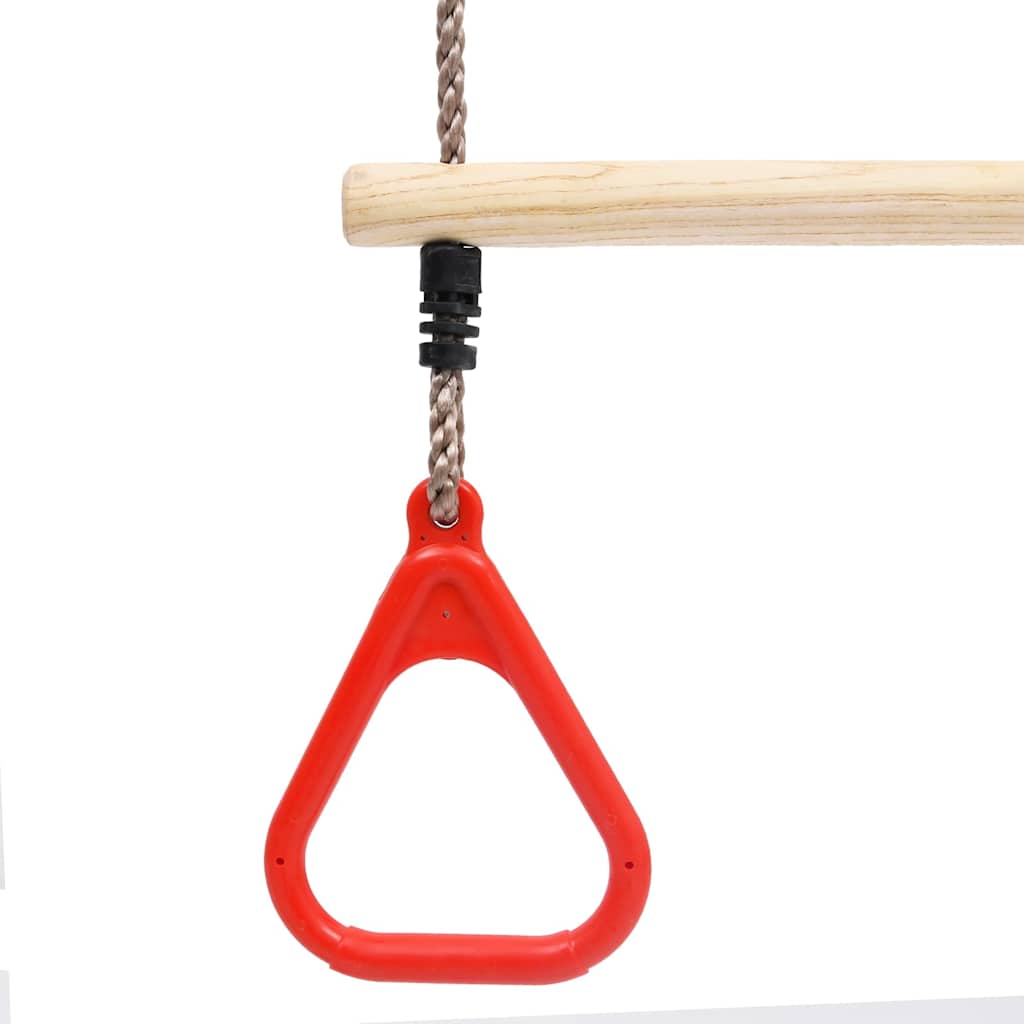 vidaXL Trapeze Swing Bar with Rings - Multicolour