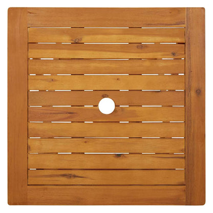 vidaXL Folding Garden Table 60x60x75 cm Solid Acacia Wood - Brown