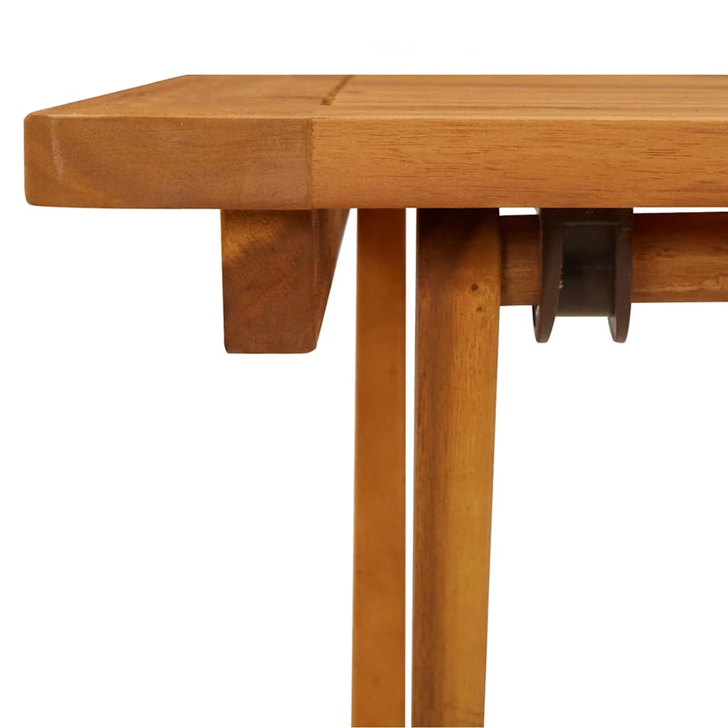 vidaXL Folding Garden Table 60x60x75 cm Solid Acacia Wood - Brown