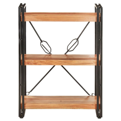 vidaXL 3-Tier Bookcase 60x30x80 cm Solid Acacia Wood - Brown