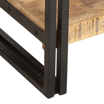 vidaXL 5-Tier Bookcase 39x30x180 cm Solid Mango Wood - Brown - 40 x 30 x 180 cm