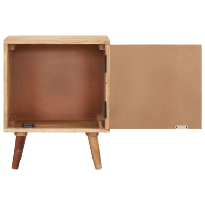 vidaXL Bedside Cabinet 40x30x50 cm Solid Acacia Wood - Beige