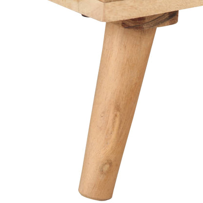 vidaXL Bedside Cabinet 40x30x50 cm Solid Acacia Wood - Beige