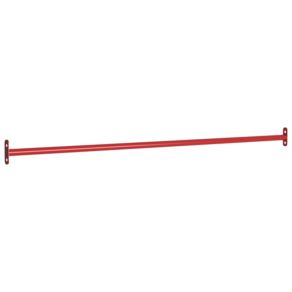 vidaXL Turning Bars 3 pcs 125 cm Steel Red