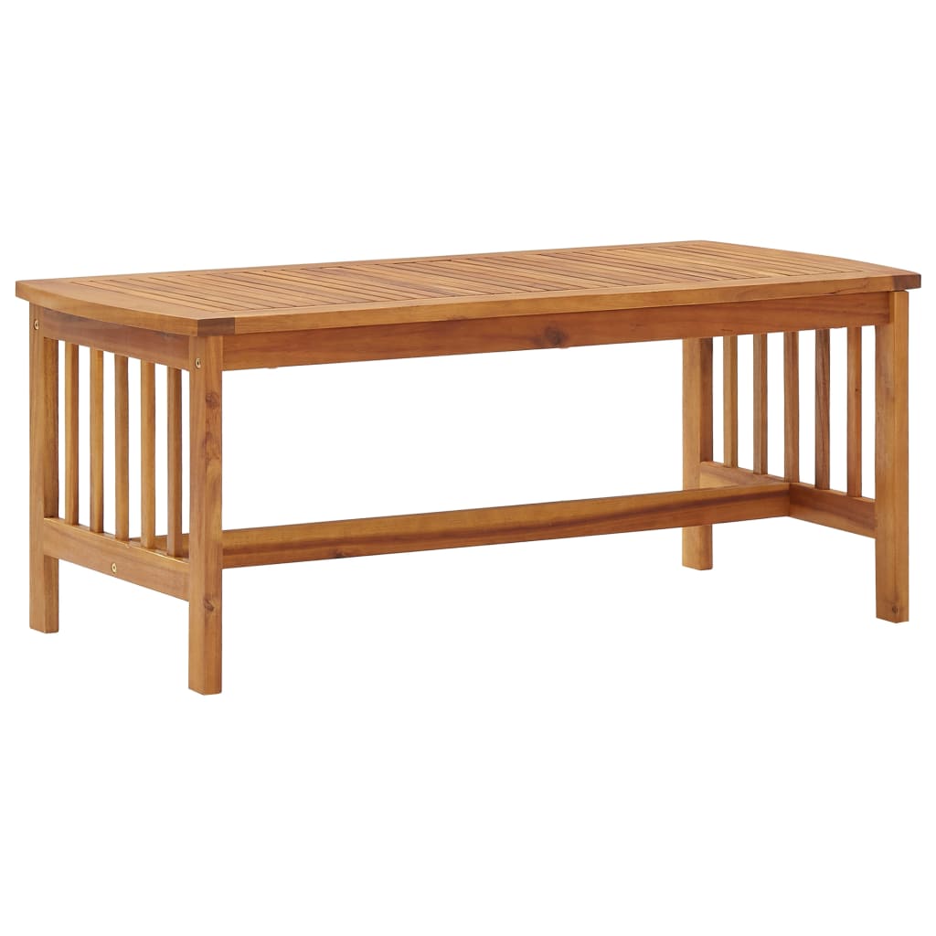 3057971 vidaXL 4 Piece Garden Lounge Set Solid Acacia Wood (310256+310262) - Brown - 45 x 45 x 50 cm
