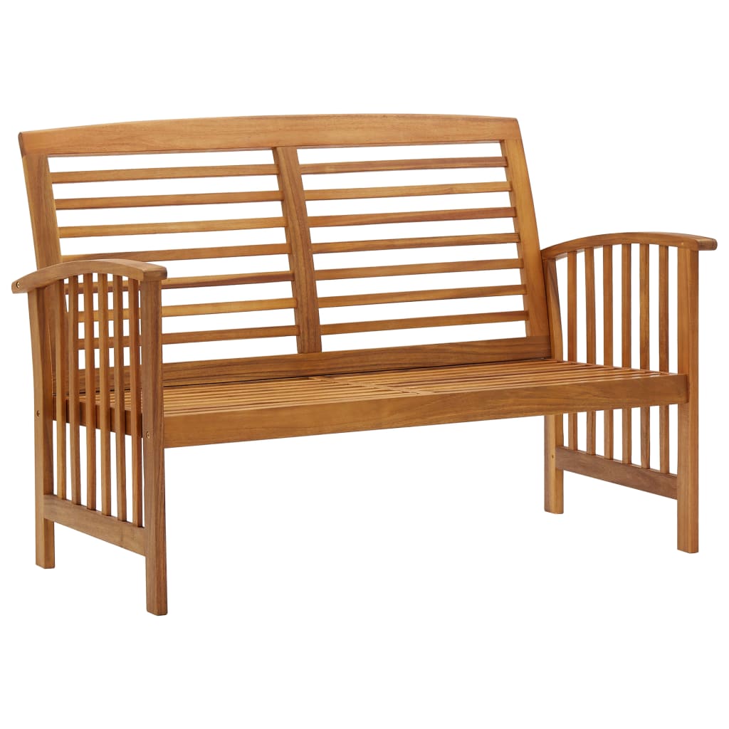 3057971 vidaXL 4 Piece Garden Lounge Set Solid Acacia Wood (310256+310262) - Brown - 45 x 45 x 50 cm