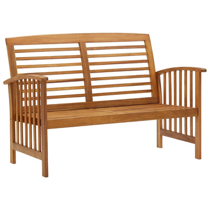 3057971 vidaXL 4 Piece Garden Lounge Set Solid Acacia Wood (310256+310262) - Brown - 45 x 45 x 50 cm