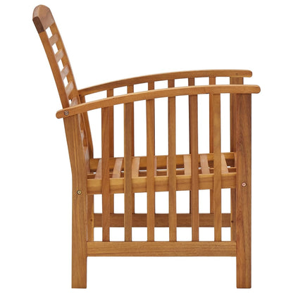 3057971 vidaXL 4 Piece Garden Lounge Set Solid Acacia Wood (310256+310262) - Brown - 45 x 45 x 50 cm