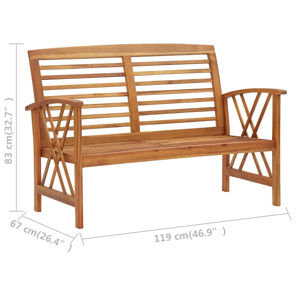 vidaXL Garden Lounge Set | Brown | Solid acacia wood | Medium | Durable