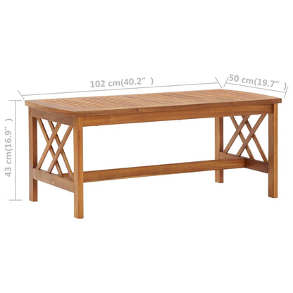 3057984 vidaXL 3 Piece Garden Lounge Set Solid Acacia Wood (310269+310272) - Brown - 59 x 67 x 83 cm