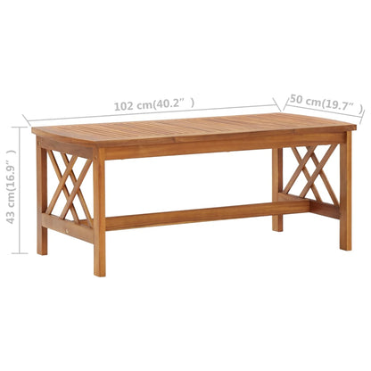 3057985 vidaXL 5 Piece Garden Lounge Set Solid Acacia Wood (310266+310269+310272) - Brown - 59 x 67 x 83 cm