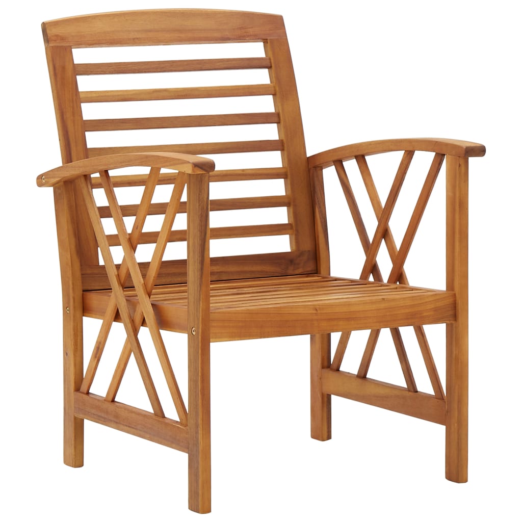 vidaXL 5 Piece Garden Lounge Set Solid Acacia Wood - Brown