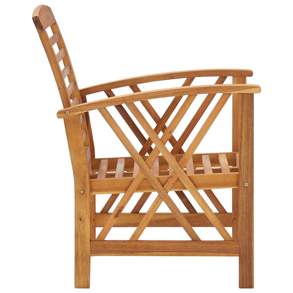vidaXL 5 Piece Garden Lounge Set Solid Acacia Wood - Brown